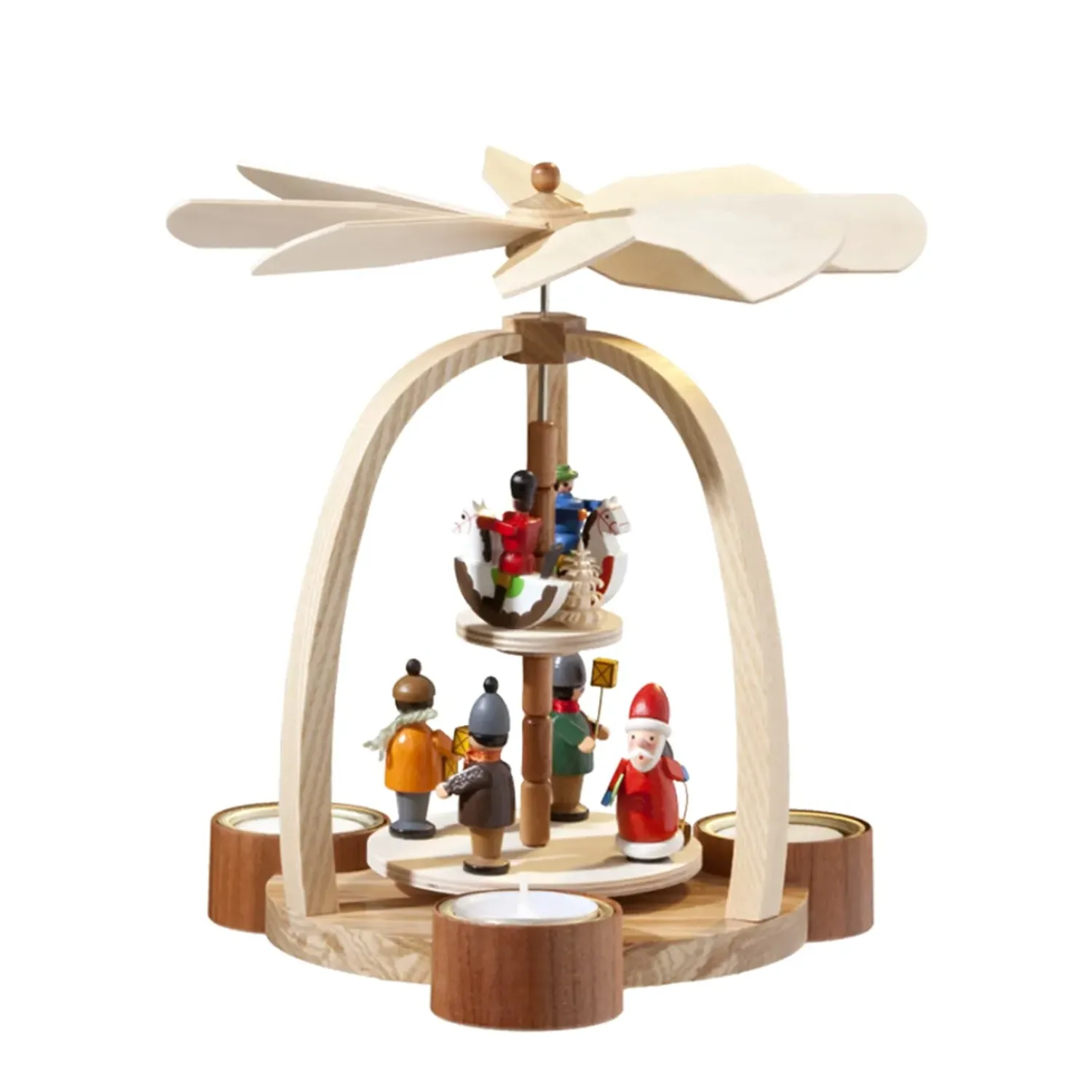 Käthe Wohlfahrt Pyramide "Weihnachtsmann Und Reiterlein"