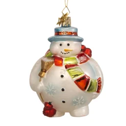 Poesie in Glas Runder Schneemann