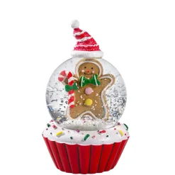 Käthe Wohlfahrt Schneekugel "Muffin Lebkuchen"