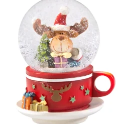 Käthe Wohlfahrt Schneekugel "Tasse Mit Elch"