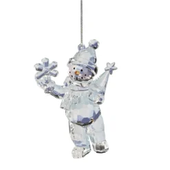 Käthe Wohlfahrt Schneemann Mit Schneeflocke, Acryl