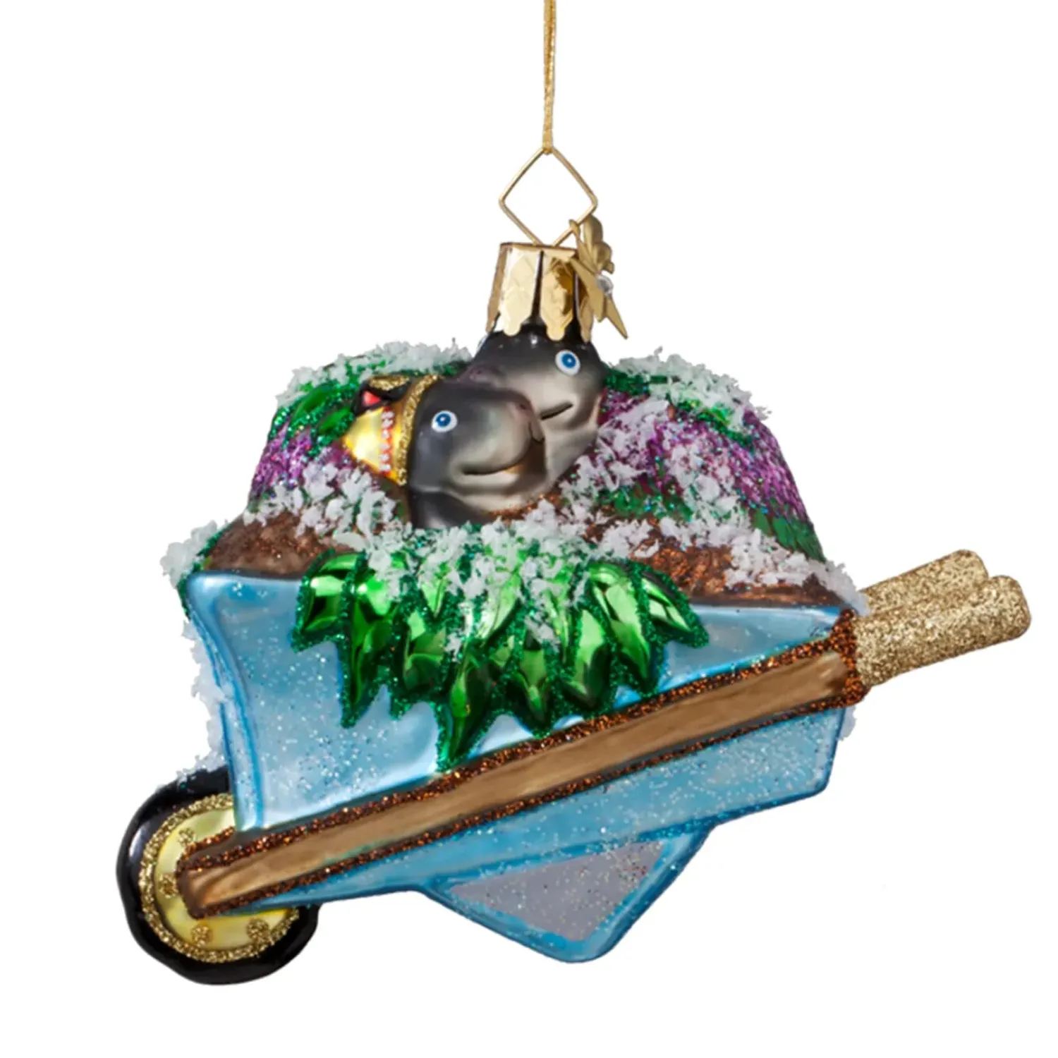 Poesie in Glas Schubkarre