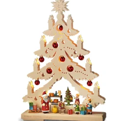 Käthes Original Schwibbögen "Alle Jahre Wieder", 230V Mit Usb A-Anschluss