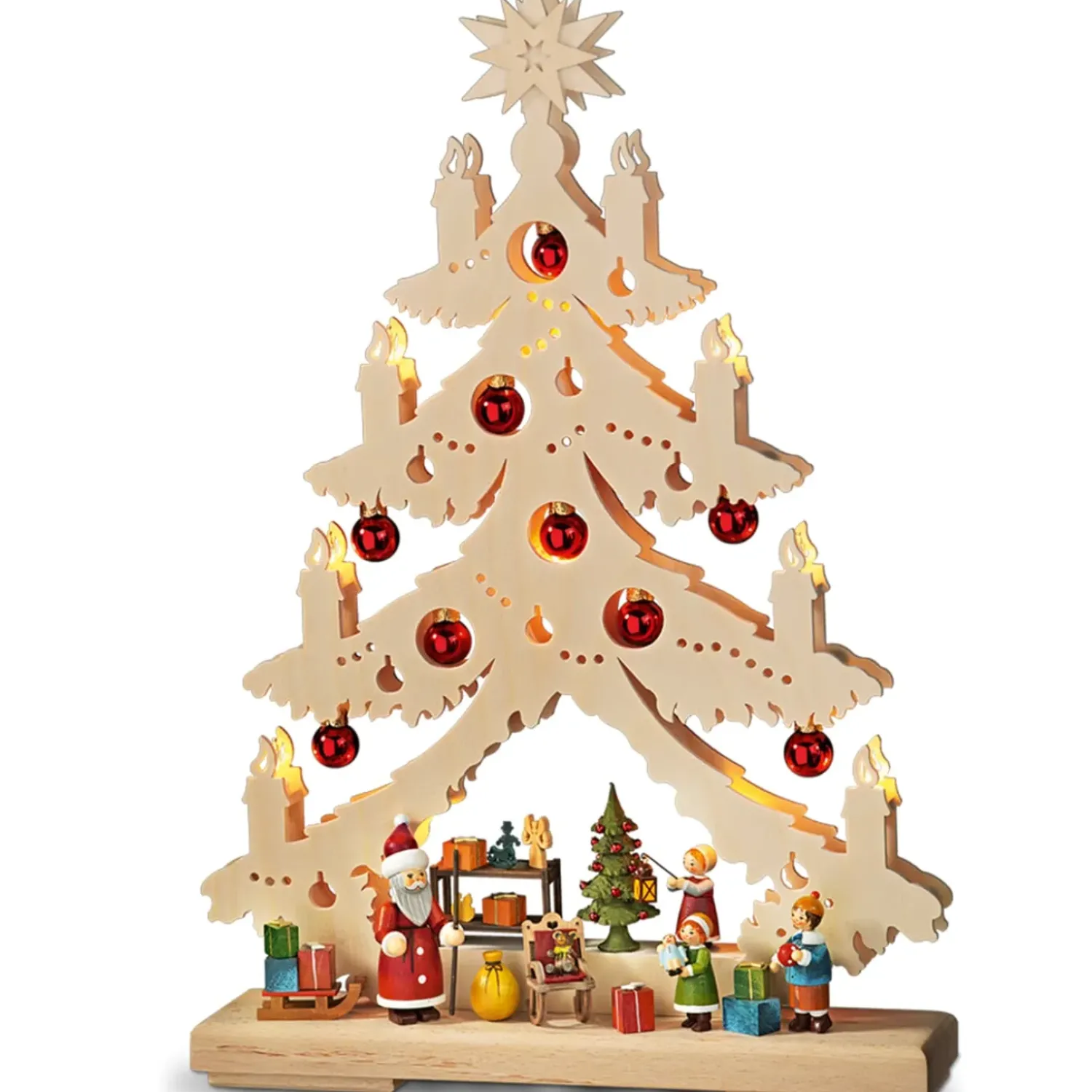 Käthes Original Schwibbögen "Alle Jahre Wieder", 230V Mit Usb A-Anschluss