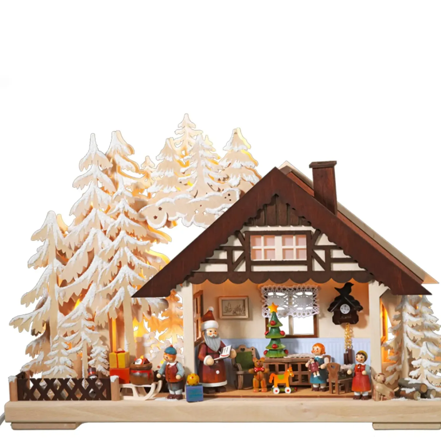 Käthes Original Schwibbögen "Weihnachtstraume Werden Wahr", 230V Mit Usb A-Anschluss