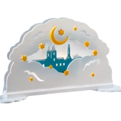 Käthes Original Schwibbögen Wolkenpanorama "Rothenburg" (Mit Beleuchtung)