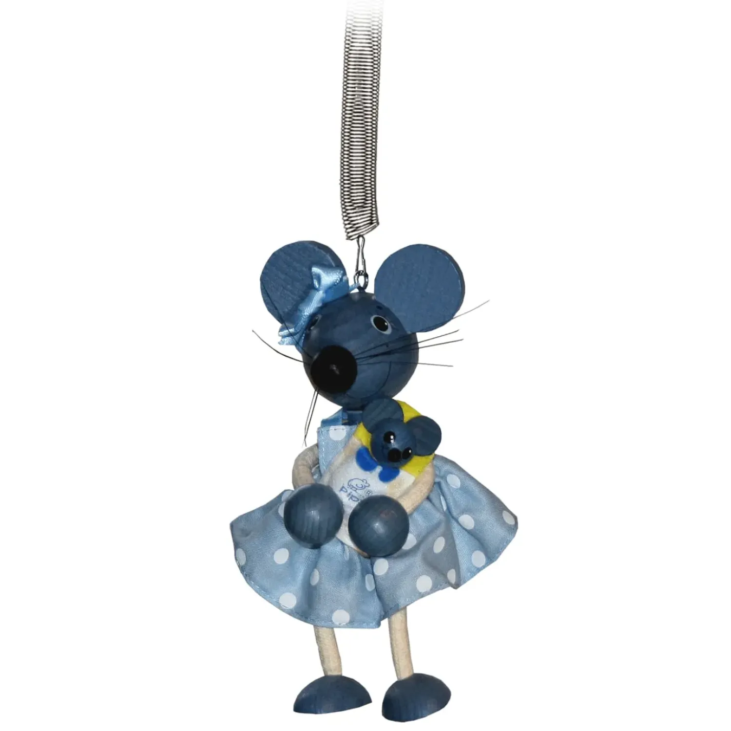 Käthe Wohlfahrt Schwingfigur "Maus Mit Baby"