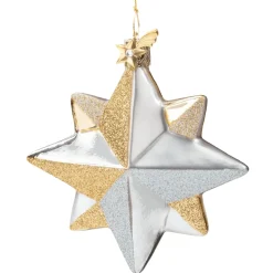 Poesie in Glas Stern Silber-Gold