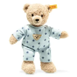 Steiff Teddybar-Junge Mit Schlafanzug, Blau (25 Cm)