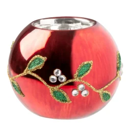 Käthe Wohlfahrt Teelichthalter "Glitzernder Mistelzweig"