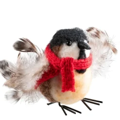 Käthe Wohlfahrt Vogel Mit Schal Aus Filz