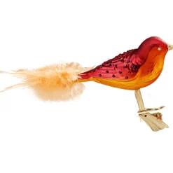 Poesie in Glas Vogel Orange/Pink