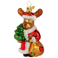 Poesie in Glas Weihnachts-Elch