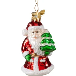 Poesie in Glas Weihnachtsmann Mit Baum