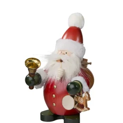 Christian ULBRICHT Weihnachtsmann Mit Glocke, Rauchermannchen