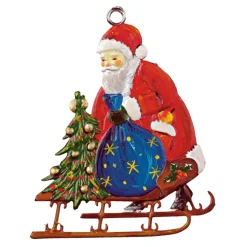 Käthes Original Weihnachtsmann Mit Schlitten