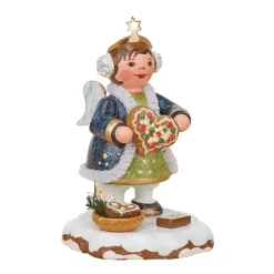 Hubrig Volkskunst Winterkinder Himmelskind "Lebkuchenherzchen"