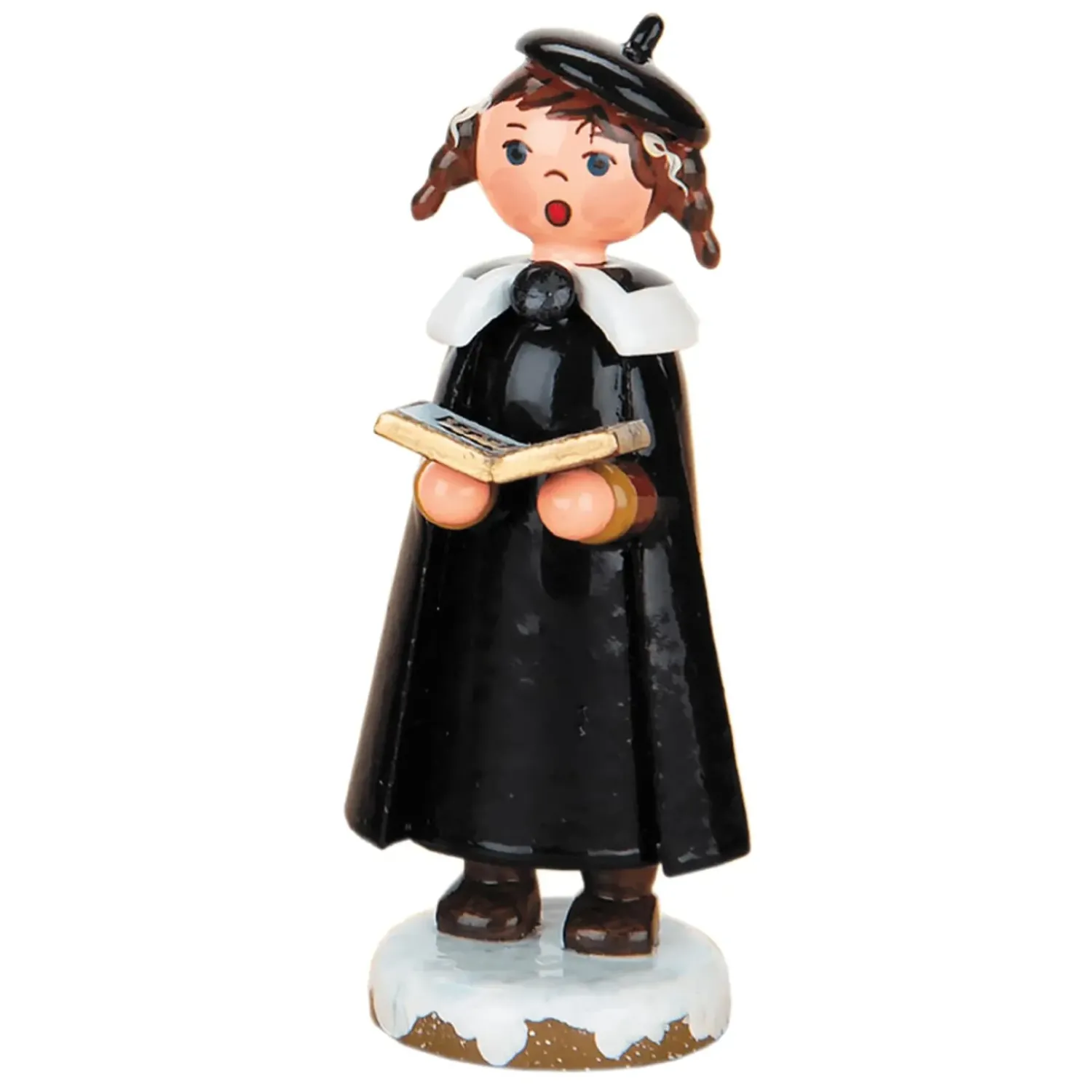 Hubrig Volkskunst Winterkinder Kurrendenmadchen Mit Zopfen Und Buch